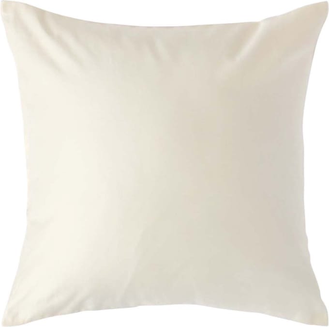 Homescapes Luxe Satijn Kussensloop 40x40 cm – Crème – 100% Egyptisch Katoen – Draaddichtheid 1000
