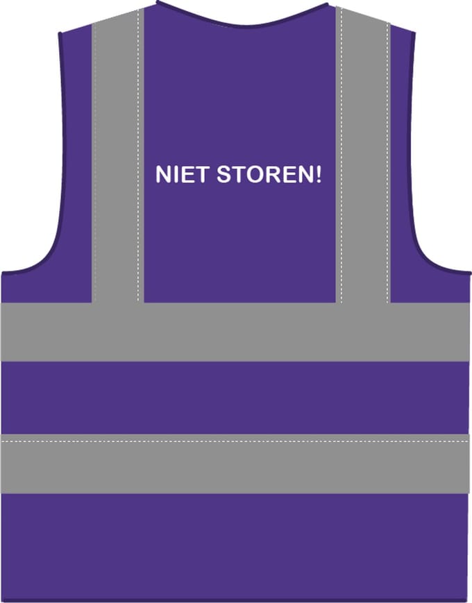 Niet storen hesje RWS paars