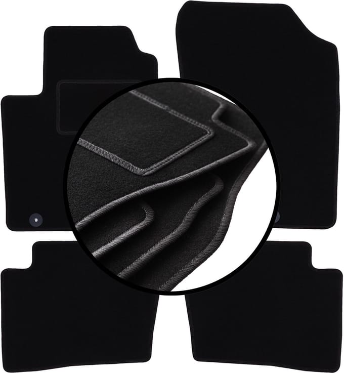 Complete set veloursmatten voor: Hyundai i20 I hatchback (2008-2014)