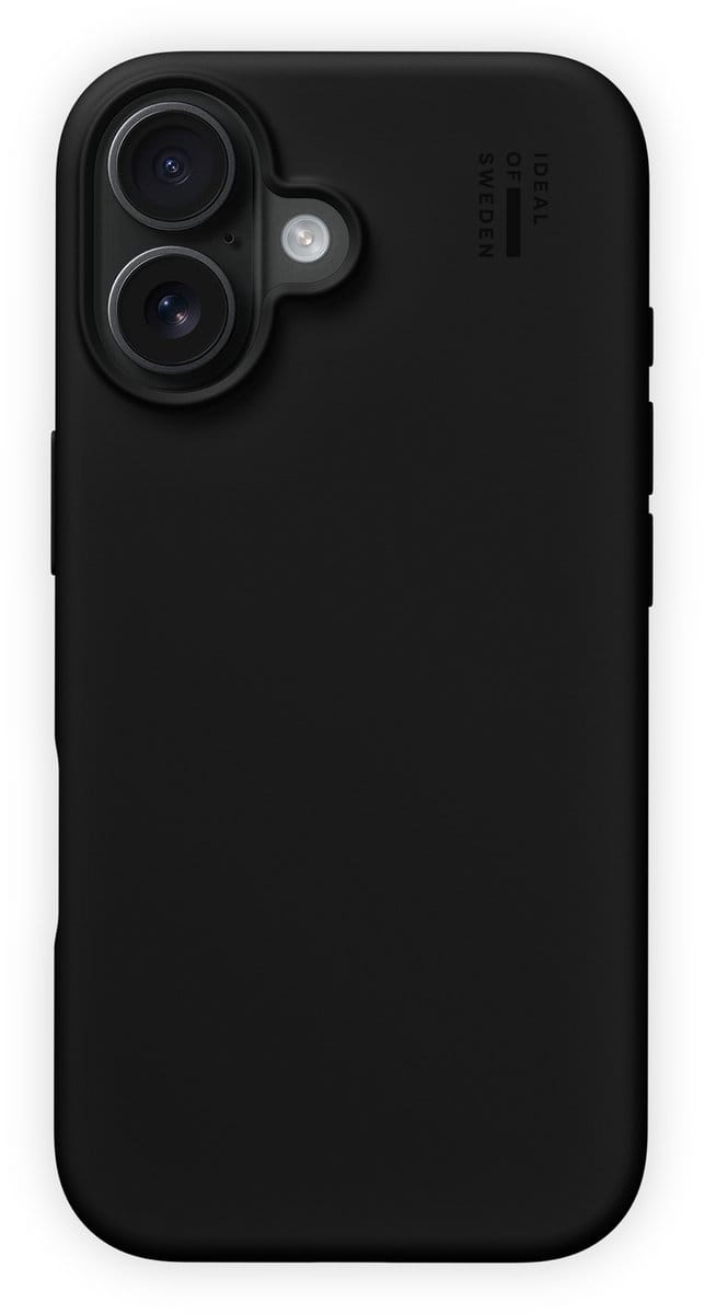 iDeal of Sweden Silicone Case met magnetische ring geschikt voor iPhone 16 Plus Black