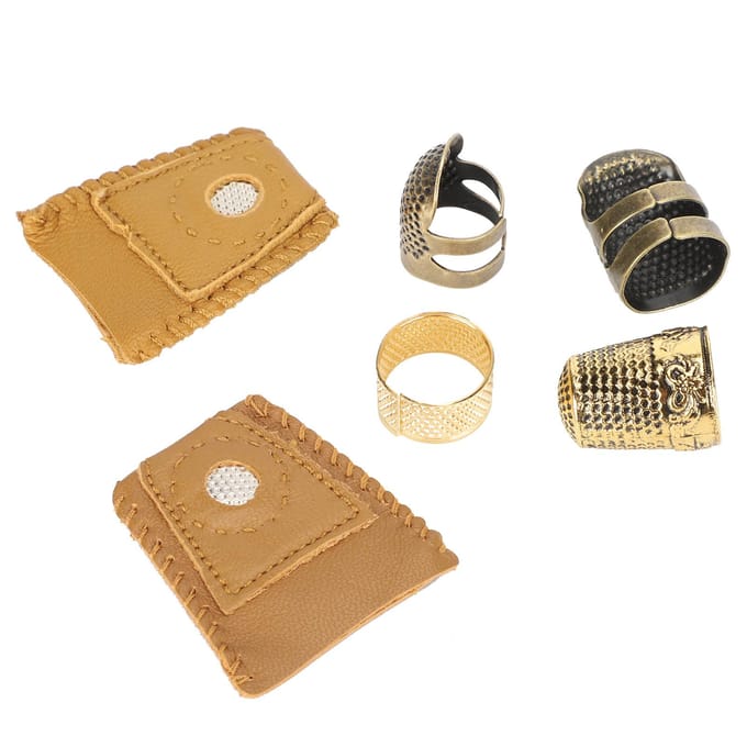 Naaithingetjes Kit Vinger DIY Handwerk Beschermer Borduuraccessoires beige