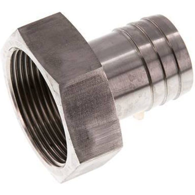 G 1 1/2'' x 32mm RVS Slangpilaar 40 Bar