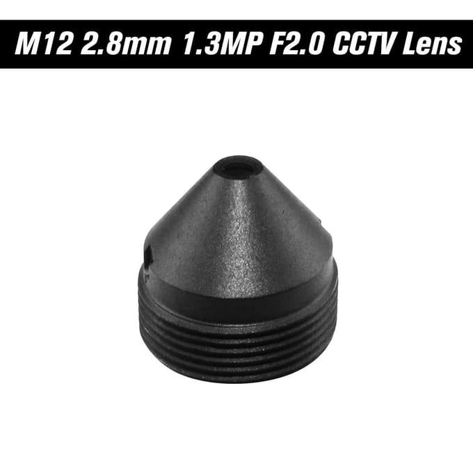 HD 1.3 Megapixel Pinhole Lens 2.8mm M12 Mount MTV Board CCTV Lens 1/3  Beeldformaat Diafragma F2.0 zwart