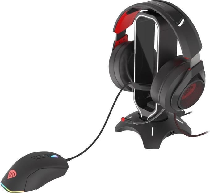 GENESIS - NBU-1602 - VANAD 500 - HEADSET STAND WITH MOUSE BUNGEE