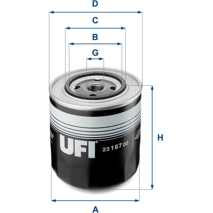 Oliefilter UFI 23.167.00