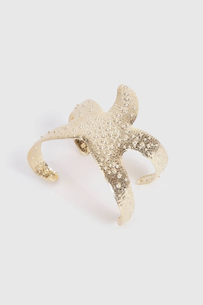boohoo Dames Starfish Bangle | Goud