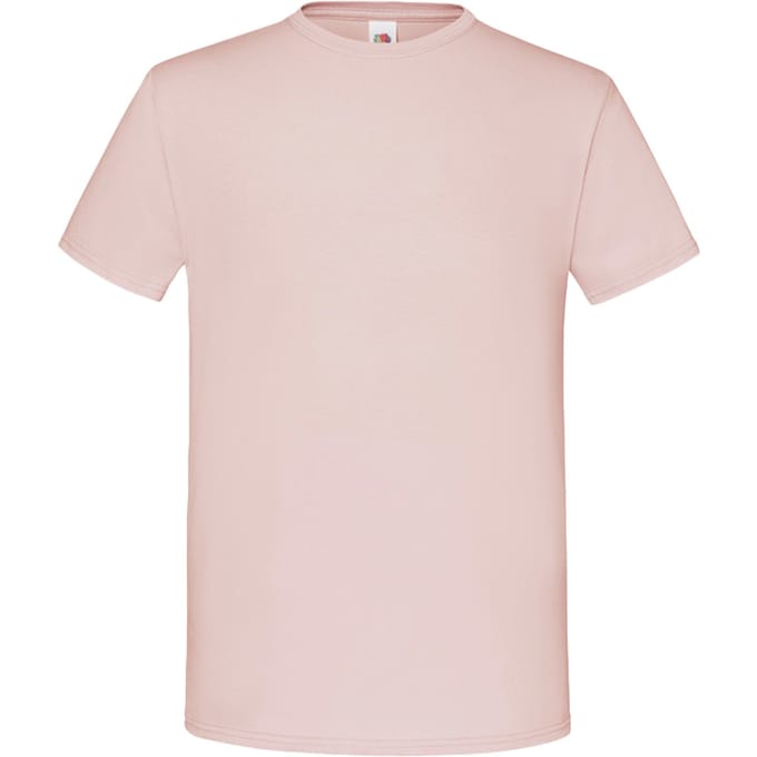 Fruit of the Loom Heren Iconisch 150 T-Shirt (Poederroos)