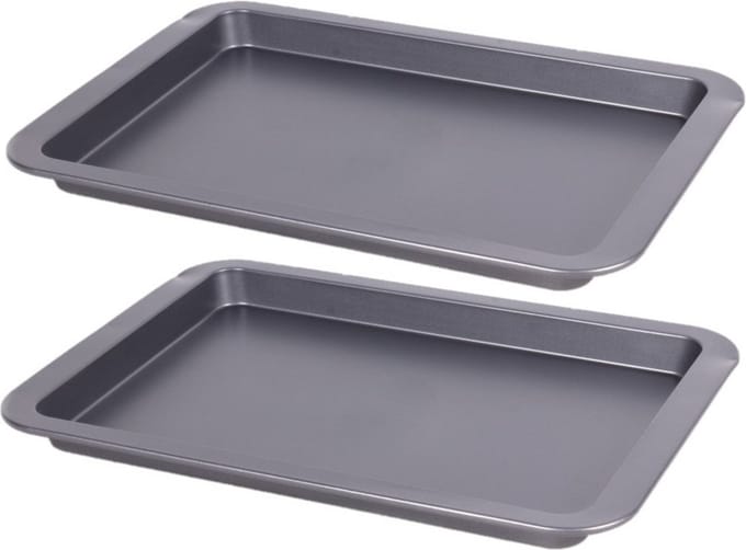Bakplaat - 2 stuks - universeel - 33 x 23 cm - max 220 - 240 graden celsius