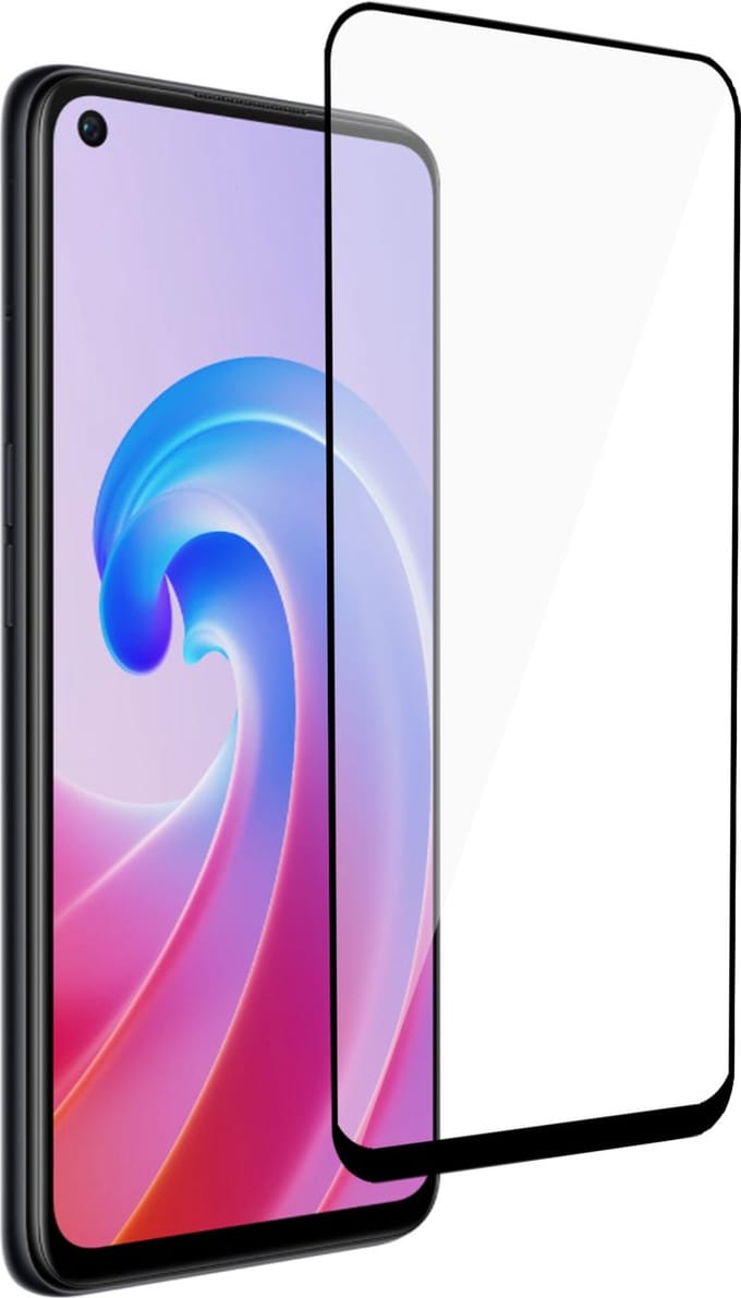 Screenprotector geschikt voor Oppo A96 – Screenprotector geschikt voor Oppo A96 Full Screen Protector Tempered Glass