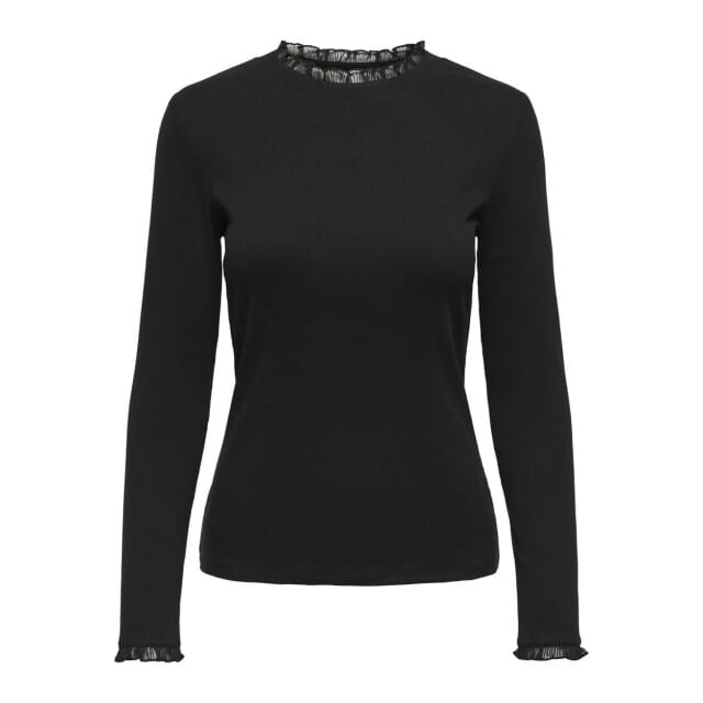 ONLY - ONLLESLIE L/S LACE MIX TOP JRS Dames Top