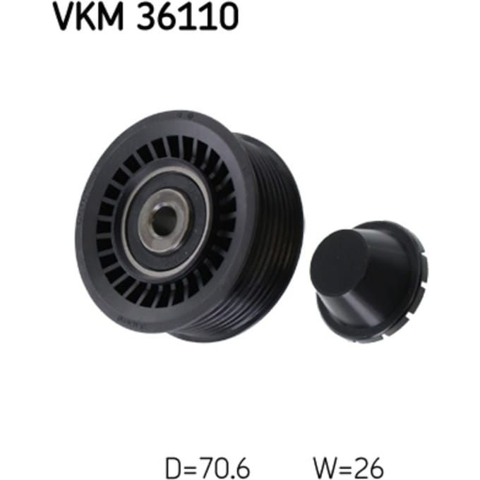 Rondsel/geleiderpoelie, V-riem SKF VKM 36110