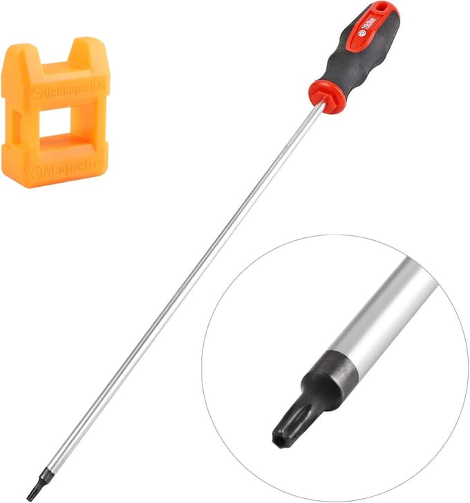 Torx Schroevendraaier - Ster Schroevendraaier - Schroeven Bevestigen - Sabotage Proof - 300 mm - Zwart