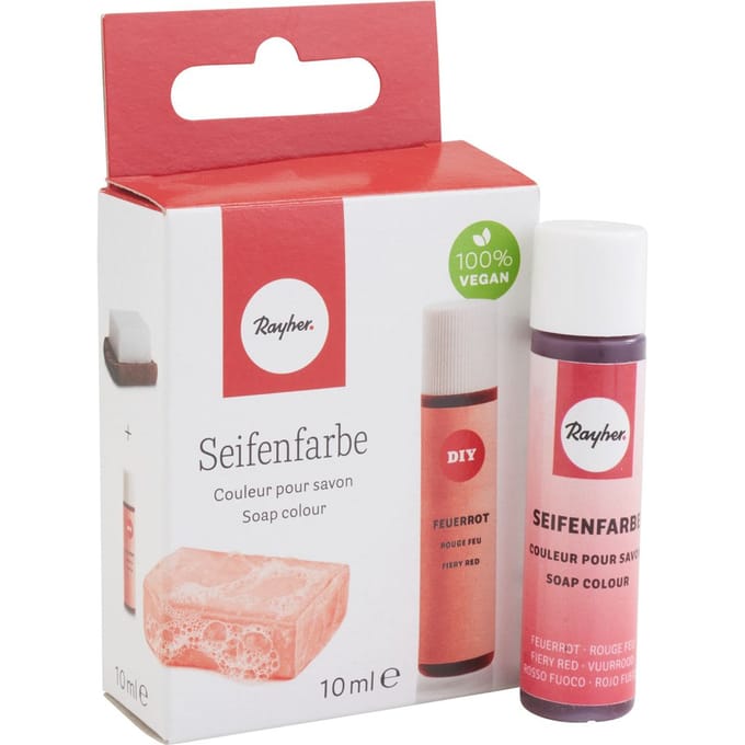 Zeepkleur10 ml - Vuurrood