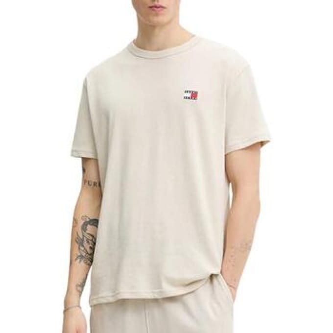 Tommy Hilfiger Regular Badge Tee Ex Calico Größe: XL | Basic T-Shirts Outlet | Herren