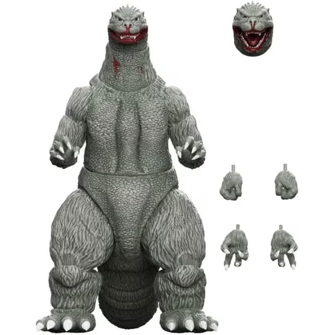 Super7 Godzilla (1989) Toho Ultimates Action Figure - Godzilla (Greyscale Comic Book - Thirsty for Blood) 24 cm Action Figuur