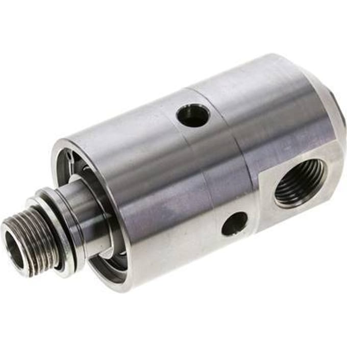 Draaidoorvoer G1/2" Binnendraad X G1/2" Buitendraad RVS 50bar