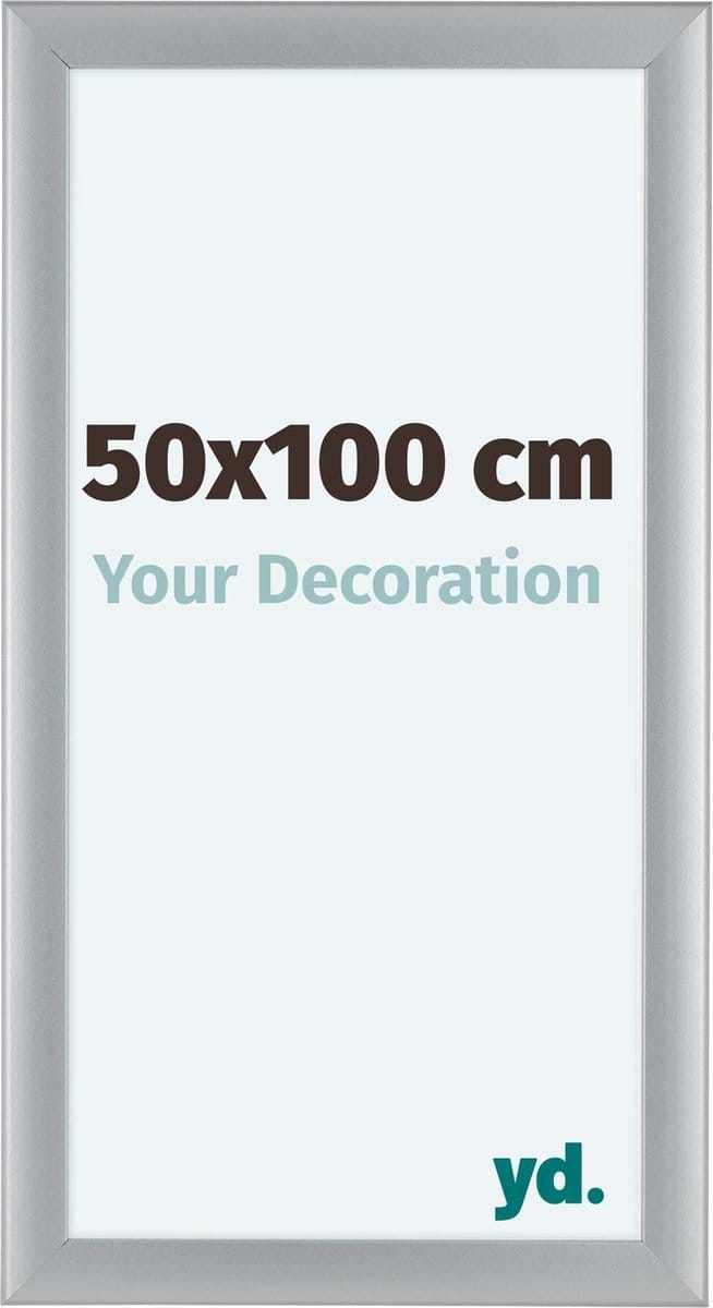 Your Decoration - Fotolijst 50x100 cm - MDF - Zilver Mat - Como