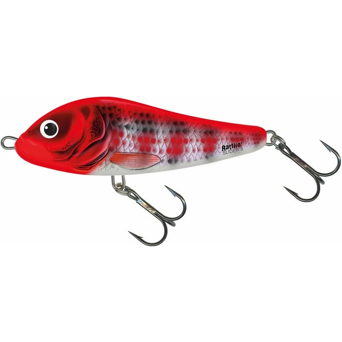 Salmo Rattlin Slider - 11 cm - holo red head striper