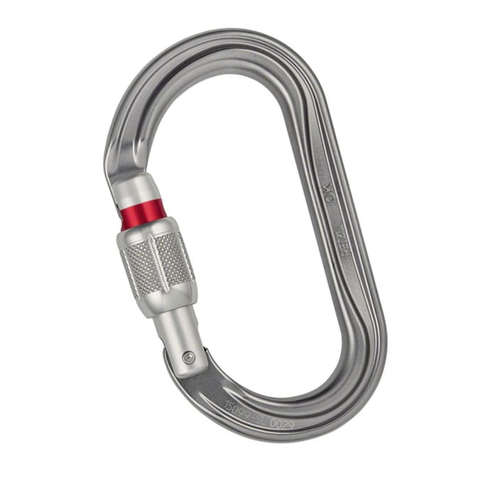Petzl Oval Carabiner OK Screw-Lock (Maat - OS, Kleur - Grey)
