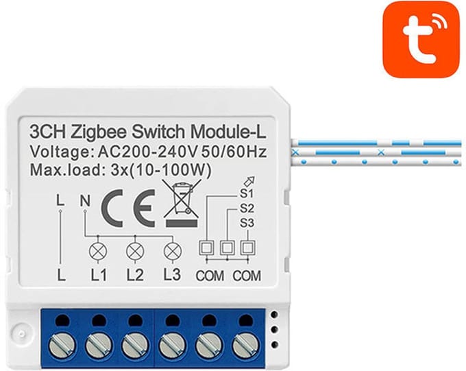 Avatto Smart Switch Voor Zigbee Zonder Neutrale Afstandsbediening