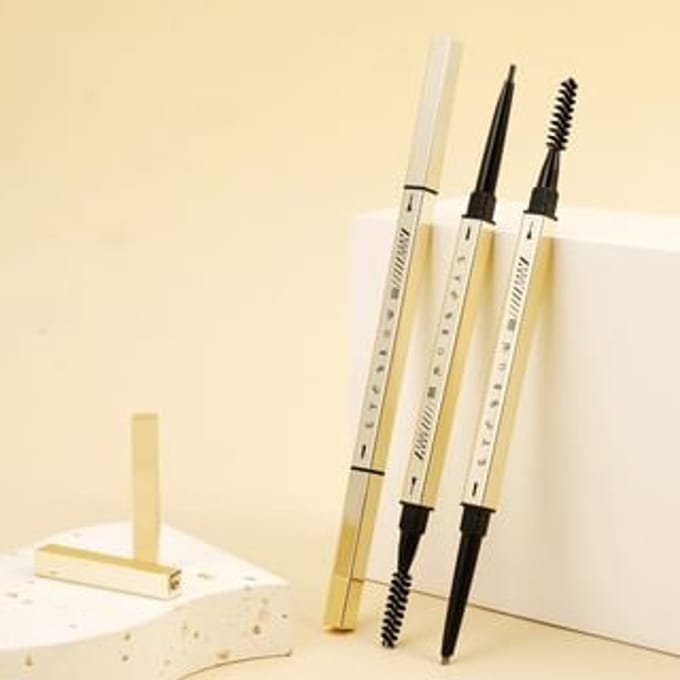 xixi - Golden Double Headed Eyebrow Pencil - 5 Colors #01 Light Brown