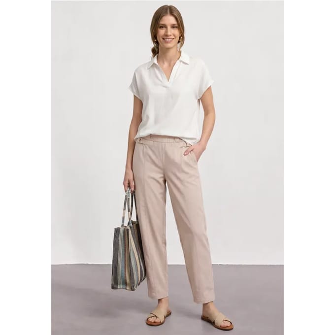 Barrel Leg broek met gespdetail
