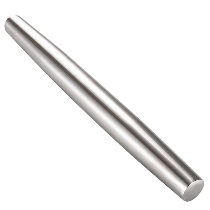 13 Inch Deegrollers Glad Roestvrij Staal Taps Toelopend Ontwerp Deegrollers voor Bakken Pizza Deeg Taart zilver