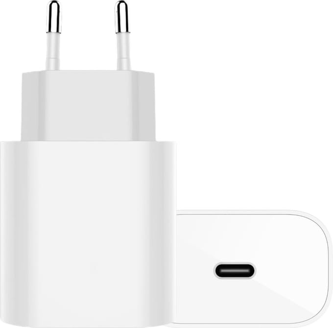 Usb C Oplader - Adapter 20w - Snellader - Power Delivery - Wit