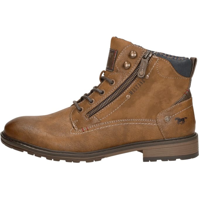 Mustang heren veterboot - Cognac - Maat 45