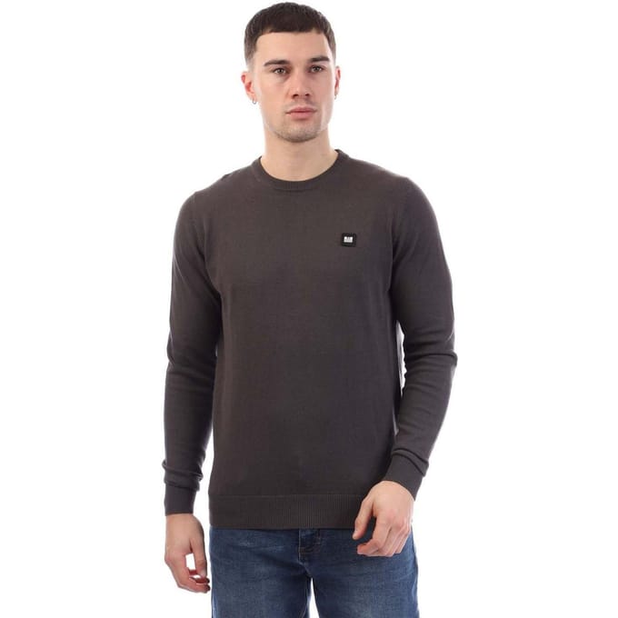 Weekend Offender Heren-sweatshirt van katoen uit Argentinië (Houtskool)