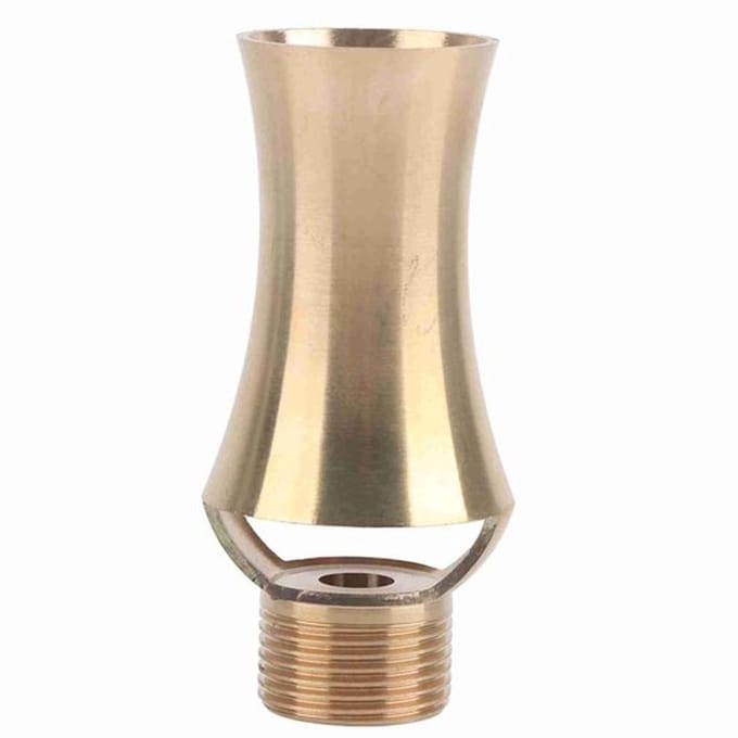 Fonteinkop Messing - Cascade Cederwatersproeier - Verstelbare Kop - 10 cm - Binnen/Buiten - Spectaculaire Waterkolom - Watersproeier