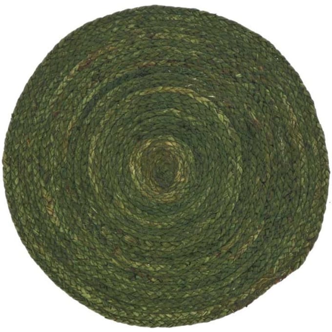 Unique Living placemat rana 40cm Ø winter green