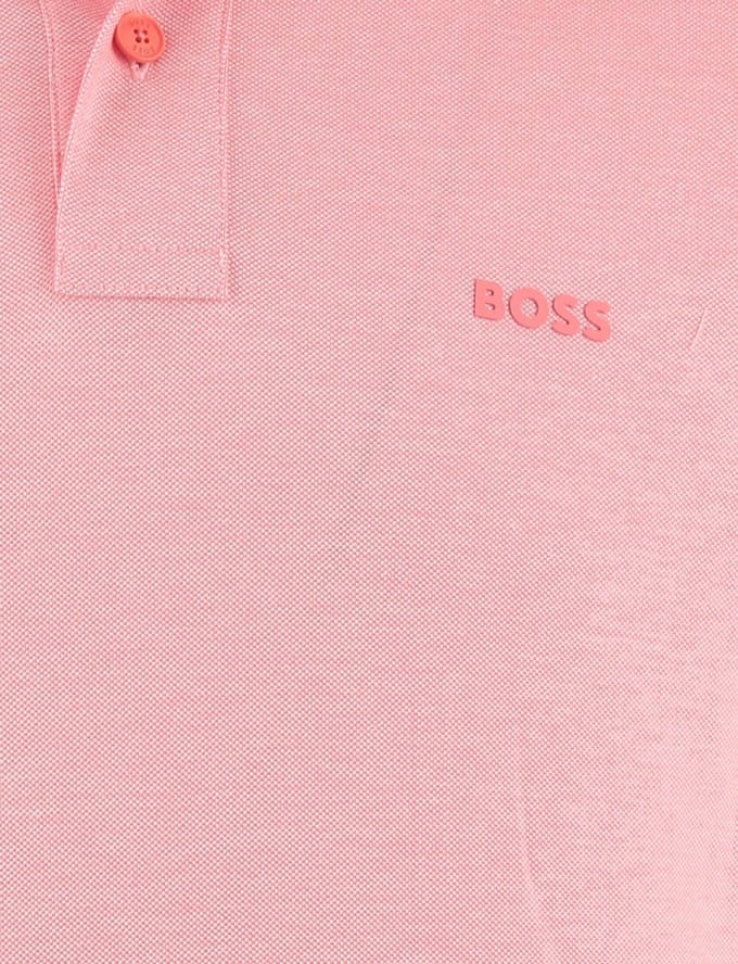 poloshirt korte mouw Boss orange roze