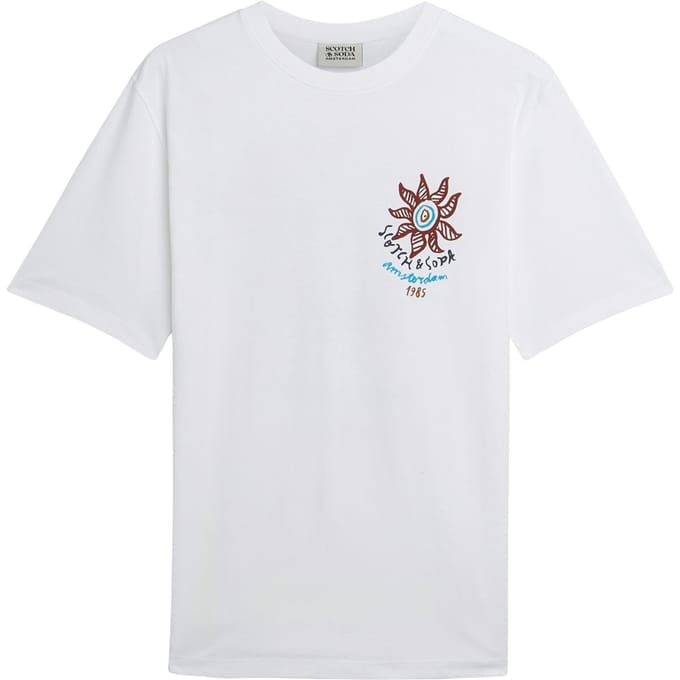 Scotch & Soda Front And Back Artwork Regularfit Tshirt