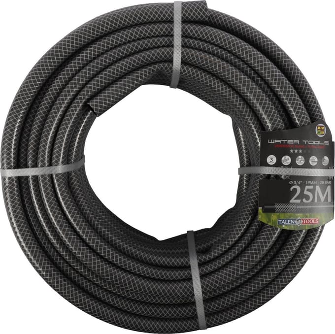 Talen Tools - Tuinslang - Versterkt - 1/2 inch - 25 meter - Grijs