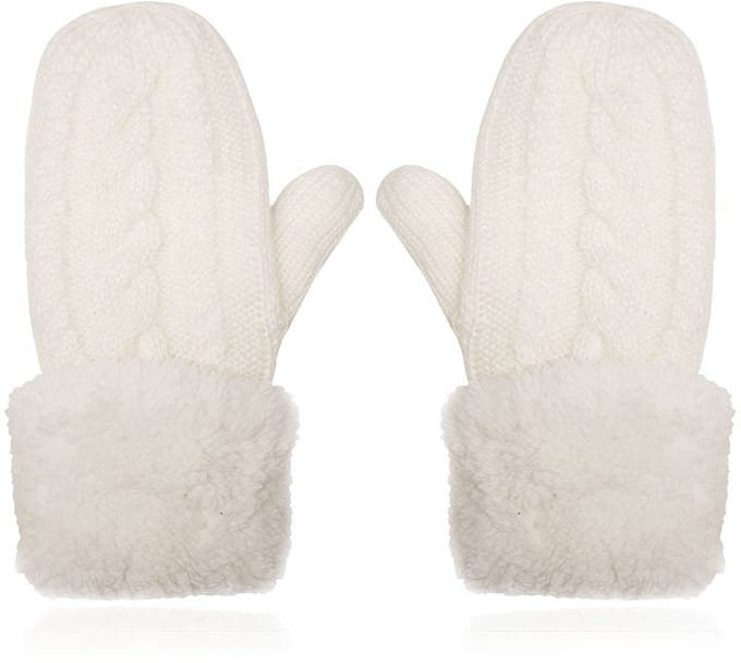 LGT JWLS Witte Gebreide Dameswanten - Warm en Comfortabel