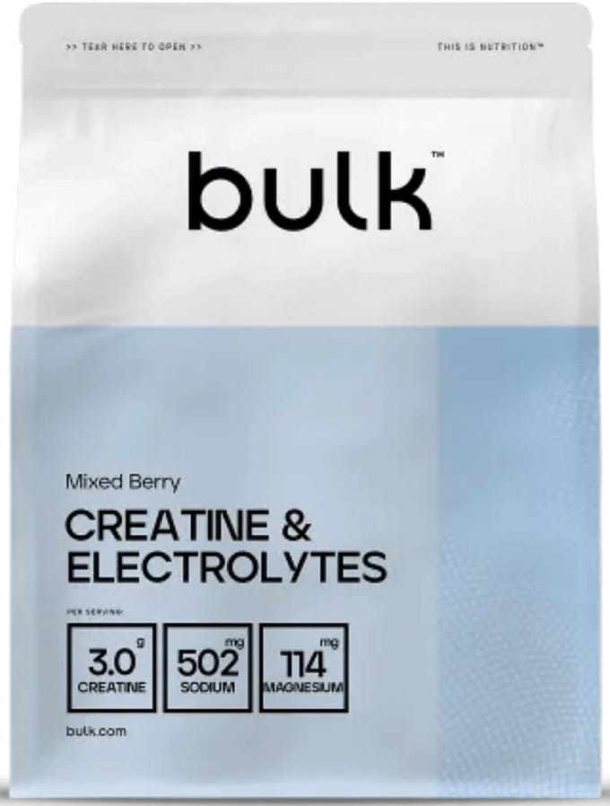 Bulk Creatine & Electrolytes (312g) Mixed Berry - Creatine - Creatine Monohydraat