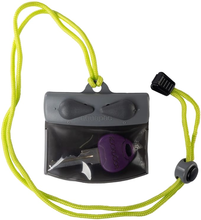 Aquapac Keymaster Micro - Waterdicht sleuteltastje - Grijs - Waterdicht tasje voor airtag