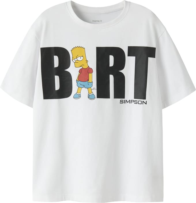 NAME IT - NKMJUNIPER SIMPSONS SS NREG TOP BOX BFU - Jongens - T-shirts