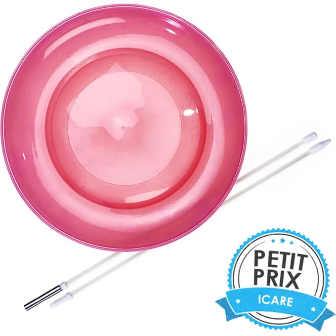 Set Acrobat Soft Spinning Plate red + hand stick - Jongleerbord