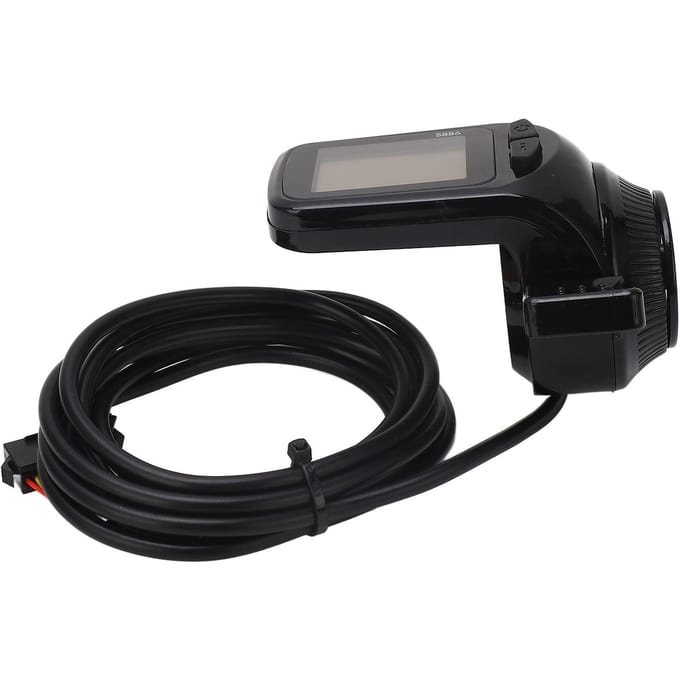 S886 LCD-displaypaneel Lichtgewicht Waterdicht LCD-displaypaneel met Duimgashendel Koplamp black