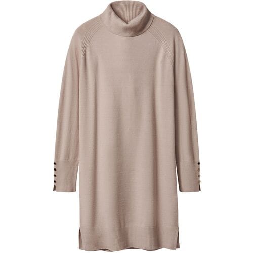 ESMARA Gebreide dames jurk (Beige, M (40/42))