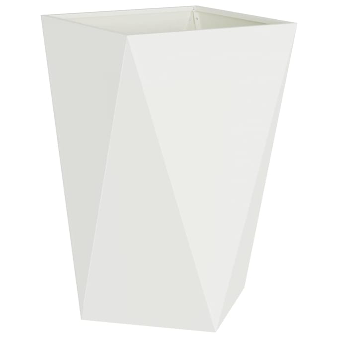 vidaXL Plantenbak Wit 50 x 50 x 75 cm Staal