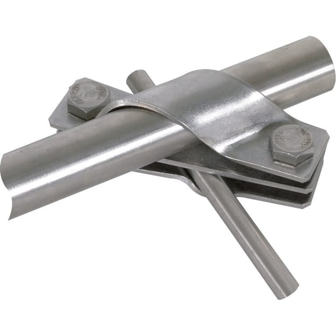 Dehn StSt Verbindingsbeugel Voor Aardingsstaven V4A D25mm Rd 7-10mm Fl-40 - 649015