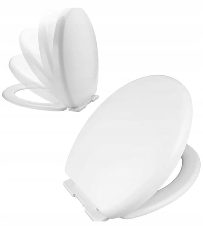 Galicja - Wc-bril Set - Wit - 43,5x37x5,8 cm - Zacht Sluitend