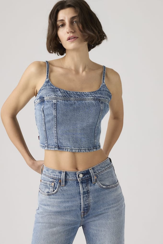 Levi's Jadine Denim Cami Tank Größe: XS | Tanktops Outlet | Damen | Blau