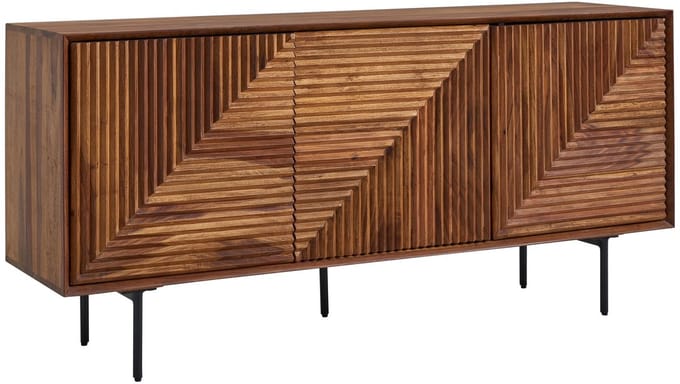 Wohnling Strak modern dressoir sheesham 148 cm