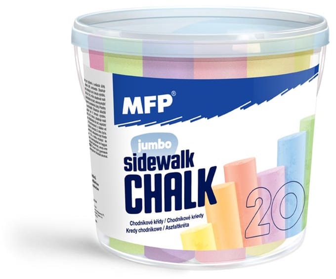 Stoepkrijt M Rond 20 Stuks Mix - UNI