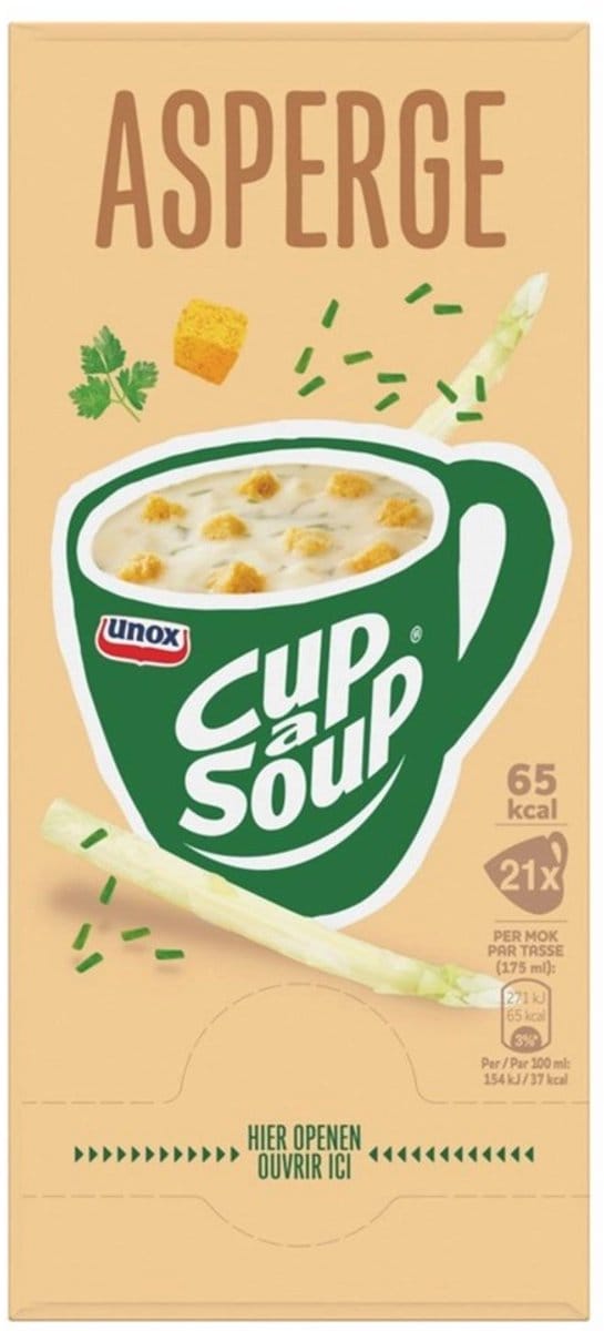 Unox Cup-a-Soup Asperge Soep - 21 x 175 ml