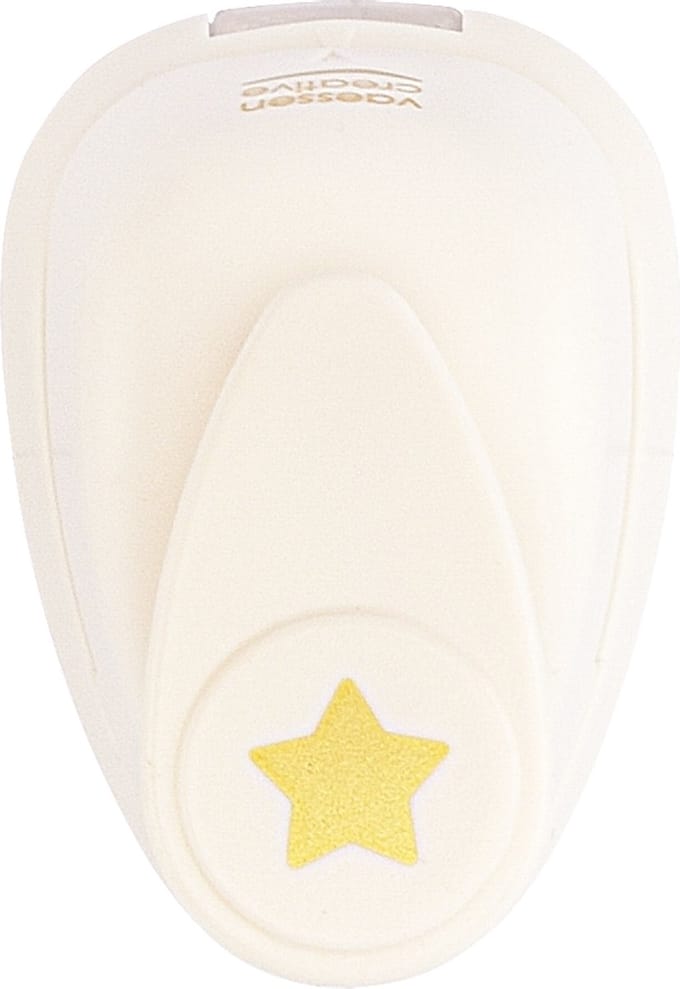 Vaessen Creative Pons - Figuurpons - Ster - 9 x 6 mm